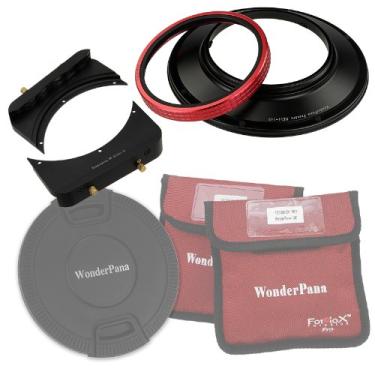 Imagem de Kit WonderPana 66 FreeArc - Suporte giratório do sistema de filtro de 145 mm, suportes de filtro de 6,6" e tampa da lente para a lente Nikon AF 14mm AF Nikkor f/2.8D ED (Full Frame 35mm)