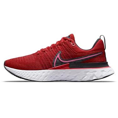 Imagem de Nike Women's React Infinity Run Flyknit 2 Running Shoe, Chili Red/Hyper Pink/Black, 8 US