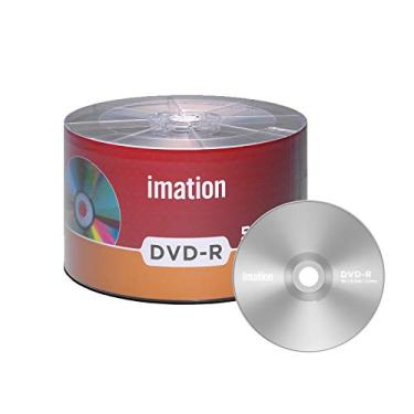 Imagem de Imation Pacote com 50 DVD-R 16 x 4,7 GB/120 min logotipo da marca em branco disco de dados de filmes graváveis
