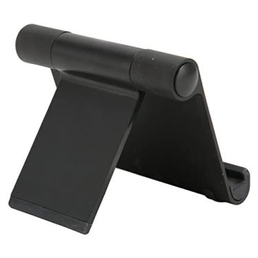 Imagem de Suporte de tablet, suporte de telefone portátil giratório dobrável de 180 graus com vários ângulos de ajuste durável para usar em casa (preto)
