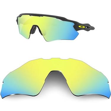 Imagem de HiCycle2 Lentes de reposição adequadas para óculos de sol Oakley Radar EV Path lentes polarizadas - várias cores, Dourado, 55mm