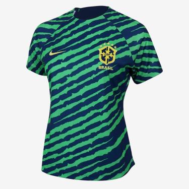 Imagem de Camiseta Nike Brasil Pré-Jogo Feminina-Feminino