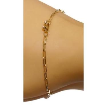 Imagem de Pulseira Em Ouro 18k 750 Veneziana Grande 18 Cm-Unissex