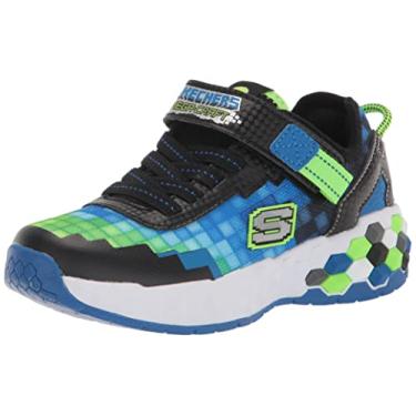 Imagem de Skechers Tênis infantil unissex Mega-craft 2.0, Preto/Azul/Limão, 16