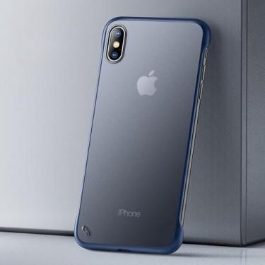 Imagem de Capa fosca sem moldura para iPhone X XR XS 11 12 13 mini 14 15 Pro Max 6s 7 8 Plus SE 2020 capa de telefone de PC rígido com anel de dedo, A1, para iPhone 11