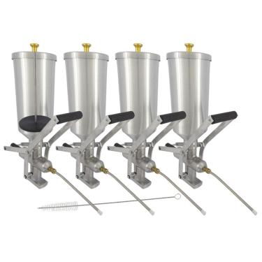 Imagem de Kit 4 Doceira de Churros 2 Litros com Contrapeso (Recheadeira de Churros)