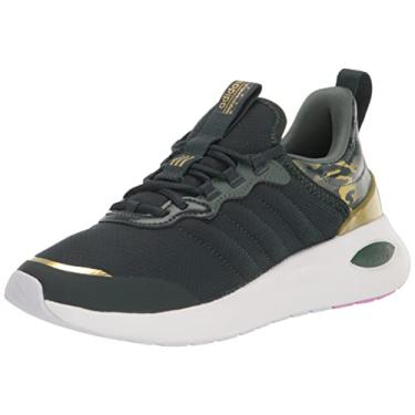 Imagem de adidas Tênis de corrida feminino Puremotion Super, Verde sombra/óxido verde/lilás pulsante, 36