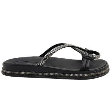 Imagem de Tamanco Feminino Papete Casual Dia a Dia com Strass Ultra Conforto Calce Fácil Moleca 5509.201