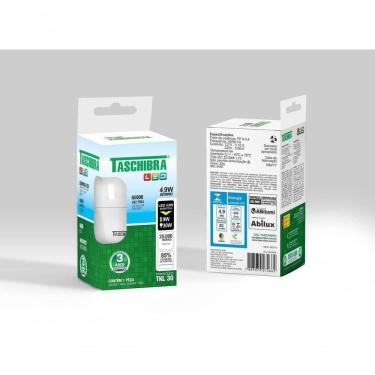 Imagem de Lâmpada Led Bolinha Tkl 4,9w Taschibra E27 Bivolt 6500k Luz Fria