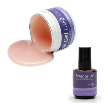 Imagem de Kit PiuBella Gel Pink Lu2 14g - Selante Uv Piubella 15ml