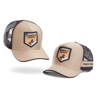 Imagem de Boné Masculino Feminino Cavalo Pampas Country Ajustável , Bege claro