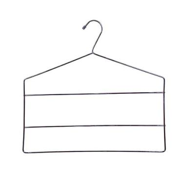 Imagem de Cabide Calceiro Triplo em Aço Cromado Prateado - CSK ARAMADOS