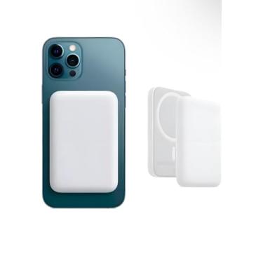 Imagem de Capa para iPhone com Carregador Portátil por Indução Sem Fio, Bateria Externa de Carregamento