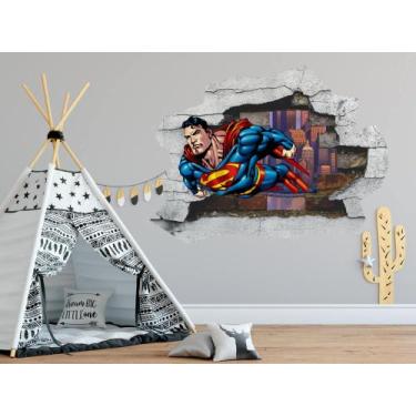Imagem de Adesivo Buraco de parede Superman - Império da Impressão