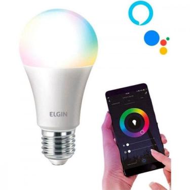 Imagem de Lampada Led Bulbo Elgin Wifi Smart Color A60 - 10W.