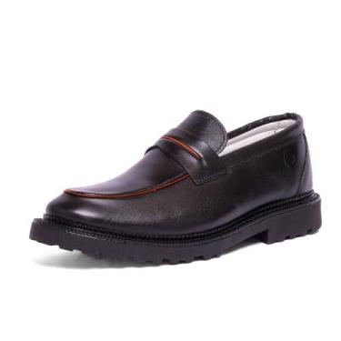 Imagem de Sapato Casual Masculino Couro Tratorado DIfranca - 22003 - Preto - Mr.