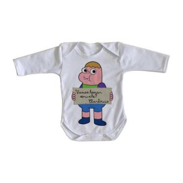 Imagem de body nenê criança roupa bebê manga longa  Clarêncio O Otimista - Empór