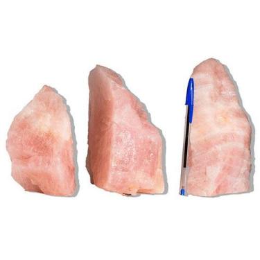 Imagem de 10 Cristal Rosa Pedra Pé Serrado Natural 1 a 2Kg 18cm Tipo B - Cristai
