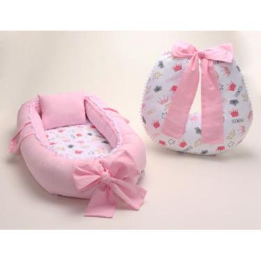 Imagem de Almofada Amamentação + Ninho Redutor Princess + Redutor Bebê Conforto 