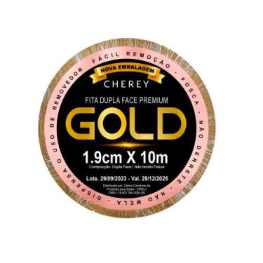 Imagem de Fita para Prótese Capilar GOLD Dupla Face 1.90mm x 10m - Cherey
