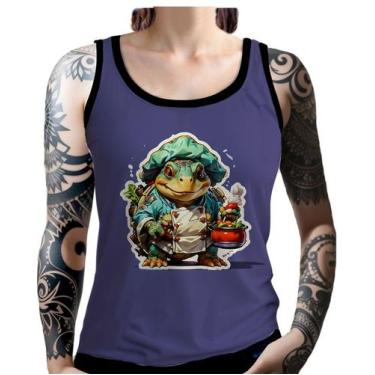 Imagem de Regata Camiseta Tshirt Chefe Tartaruga Cozinheira Cozinha 4 - Enjoy Sh