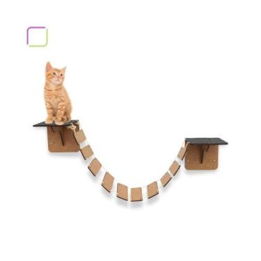 Imagem de Ponte Para Gato Prateleira Playground Em MDF - Box Fan