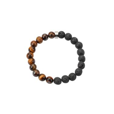 Imagem de Pulseira de lava, presentes de relaxamento para mulheres, presentes de aniversário para mulheres, contas de ioga para acalmar equilíbrio energético, meditação, autocuidado para homens e mulheres, 0,
