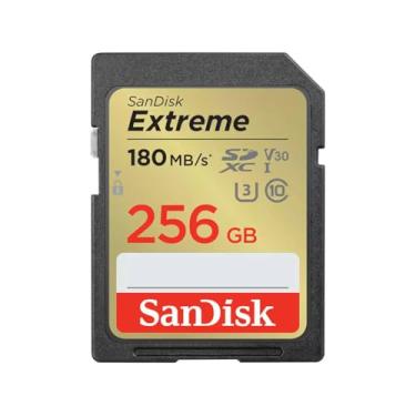 Imagem de Cartão SDXC 256Gb SanDisk Extreme 4K 180Mb/s UHS-I / V30 / U3 / Classe 10
