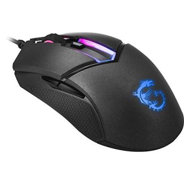 Imagem de MSI Mouse para jogos Clutch GM30, 6200 DPI, interruptores Omron de 20 m, sensor ótico, design ergonômico, roda de rolagem iluminada, compatível com luz mística RGB, PC/Mac