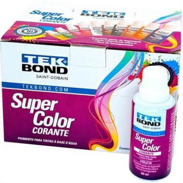 Imagem de Corante Para Tinta Tekbond Violeta (50Ml) - Kit C/12 Pecas