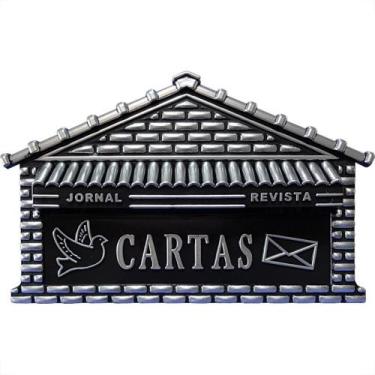 Imagem de Caixa Carta Real Plastico''Casinha''N08P Prata Grande 539