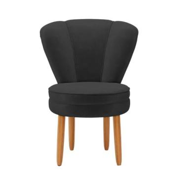 Imagem de Cadeira para Quarto Penteadeira Tecido Veludo Resistente - MOBLAN Deco