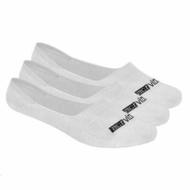 Imagem de Meia Invisivel Mocassim Sapatilha Com Silicone Calcanhar Actvitta Unis