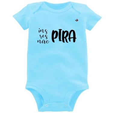 Imagem de Body Bebê Inspira, respira, não pira - Foca na Moda, Azul bebê, P