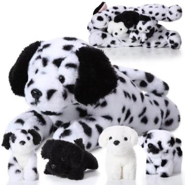 Imagem de Bicho de Pelúcia Skylety Dog - 1 Mãe com 4 Bebês
