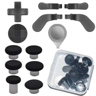 Imagem de 13 in 1 Elite Controller Paddles for Xbox Elite Series 2 Core Controllers Component Set with 6 Metal Thumbsticks & Tool, 2 D-Pads, 4 Paddles for Xbox Elite Series 2 (Black)