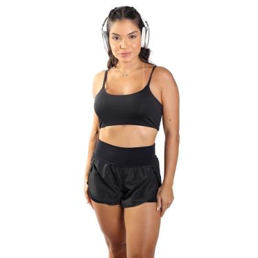 Imagem de Conjunto Feminino Academia Top + Short Duplo Box Treino-Feminino