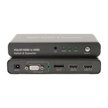 Imagem de Conversor HDMI VGA DisplayPort Para HDMI PCT DHV301