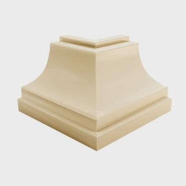 Imagem de Kit 10 Caixas com 120 Unidades Canto Externo Polifort 8mm X 40mm Nogueira