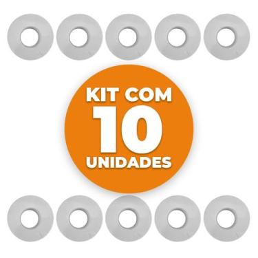 Imagem de Acabamento Redondo para Furo Serra Copo Universal - Controbox, 10 unid