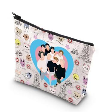 Imagem de JNIAP K-Pop SKZ Sacola K-Pop SKZ Gifts K Pop Lover Gifts K-Pop Music Bolsa de ombro SKZ Merchandise, Lovestay Mb, Large