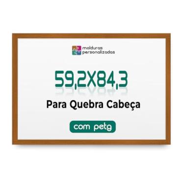 Imagem de Moldura 59,2x84,3 para Quebra Cabeça Grow Puzzle com Proteção Petg (Caramelo)