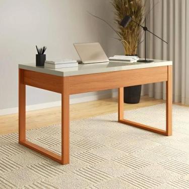 Imagem de Mesa de Escritório Linha Industrial 1,35m 100% Mdf - Pradel E, Off Whi