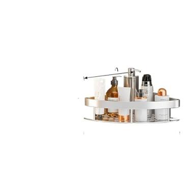 Imagem de Prateleiras para banheiro, Prateleira triangular de canto para chuveiro-Prateado(Triângulos-Prateado-KIT 3)