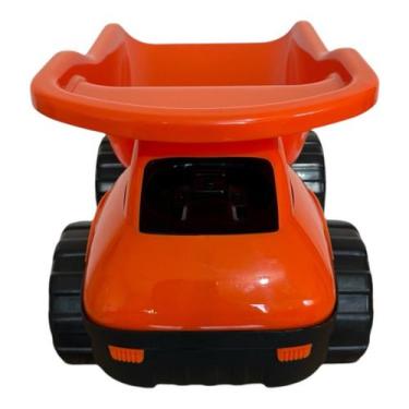 Imagem de Carrinho de Brinquedo - Caminhão Bravus com Caçamba - NoBrand, Laranja