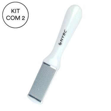 Imagem de Kit 2 Lixa Para Calos Dupla Face Inox NYBC - NYBC Beauty