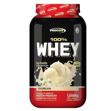 Imagem de 100% Whey Protein 1.050 kg Baunilha - PROSIZE NUTRITION
