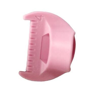 Imagem de Fancyes Mini régua de dedo para costura Edge Stitch Lock, gabarito de costura, modelo de costura, faça você mesmo para iniciantes, guia de costura para ponto, 4mm Rosa