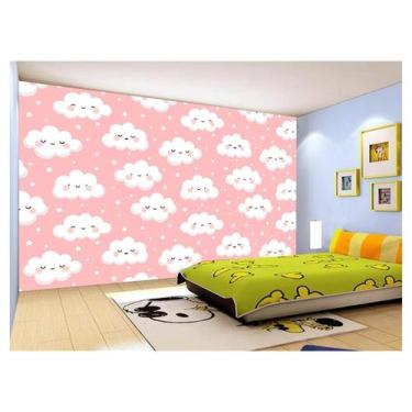 Imagem de Papel De Parede 3D Infantil Nuvens Babê Baby 3,5M Azs315 - Você Decora