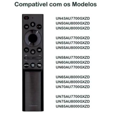 Imagem de Controle para Tv Remoto Samsung Original Serie Au7700 E Au8000 modelo 